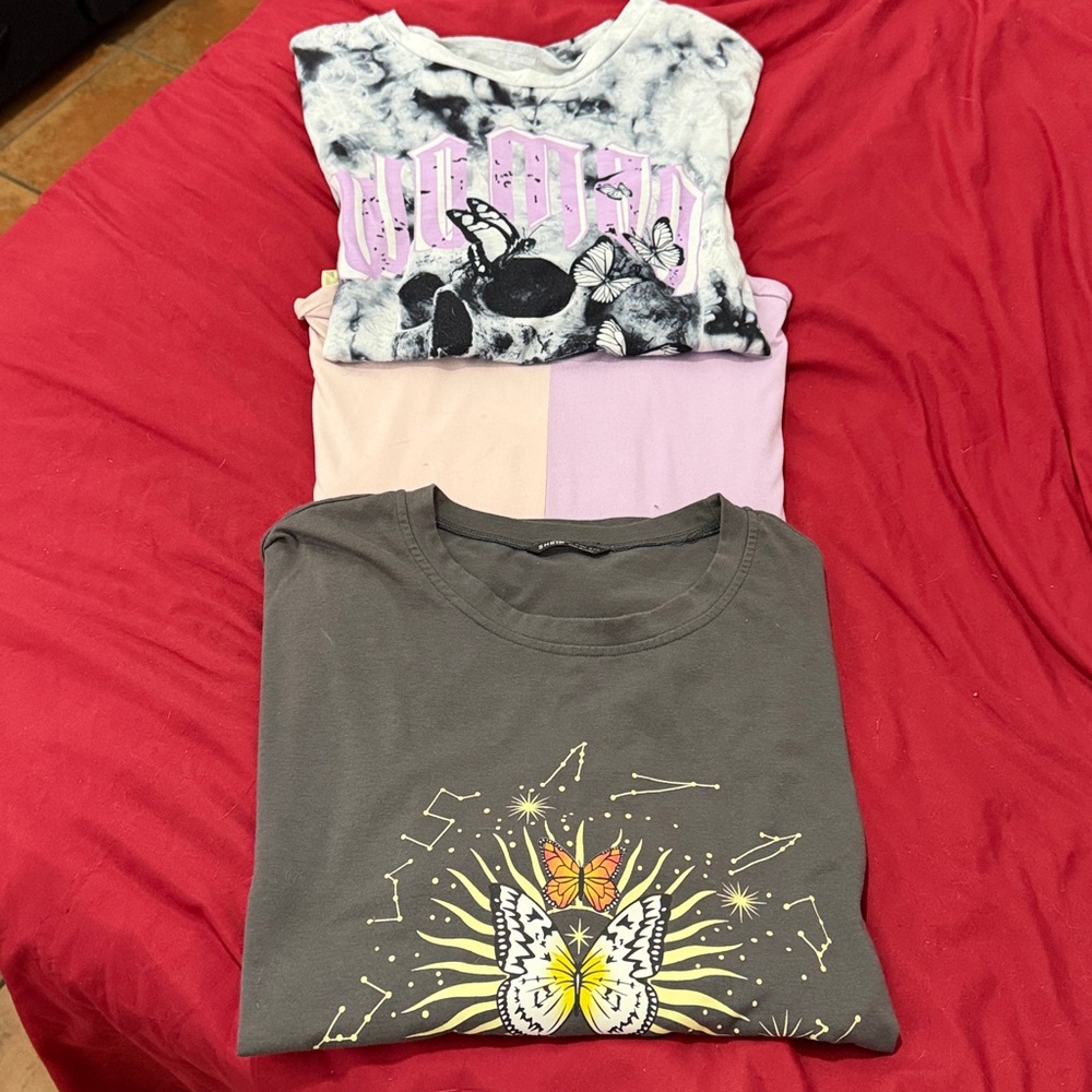 💖 3 Shein Oversized Shirts – Size Large | Bundle Deal! 💖